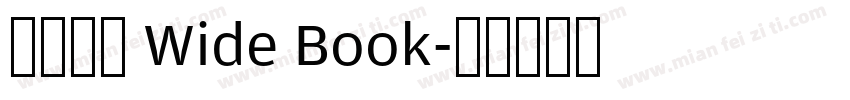 未來熒黑 Wide Book字体转换